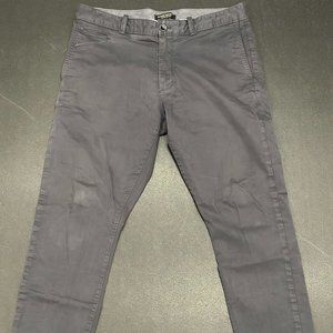 Mens Banana Republic Fulton Skinny Chinos Gray 33x30